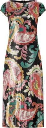 Etro - Glänzendes Cocktailkleid mit Paisley-Muster - Größe 38 - bunt