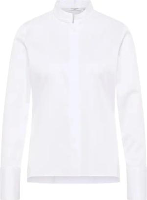 Satin Shirt Bluse in weiß unifarben