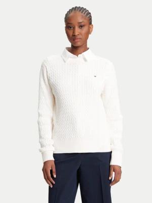 Tommy Hilfiger Pullover Fine WW0WW44993 Écru Regular Fit
