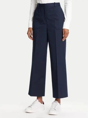 Tommy Hilfiger Stoffhose WW0WW45791 Dunkelblau Wide Leg