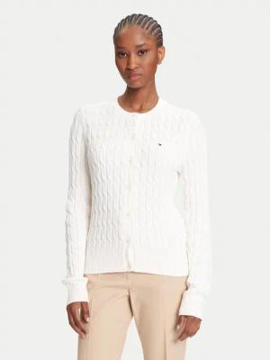 Tommy Hilfiger Strickjacke WW0WW46514 Écru Regular Fit