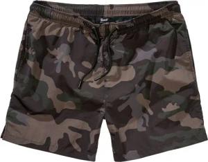 Brandit - Camouflage/Flecktarn Badeshort - Swim Shorts - S bis XXL - für Männer - Größe XXL - darkcamo