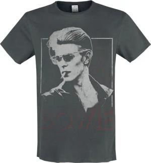 David Bowie T-Shirt - Amplified Collection - '80 Era - S bis XXL - für Männer - Größe L - charcoal - Lizenziertes Merchandise!