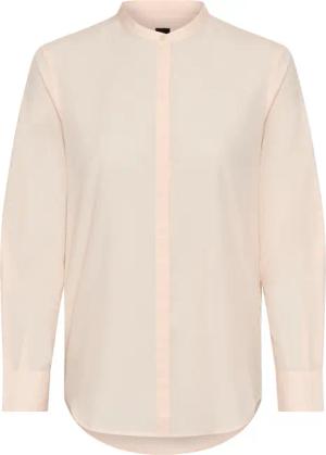 BOSS ORANGE Klassische Bluse "Befelize Premium Damenmode", Chambray Qualität, Stehkragen