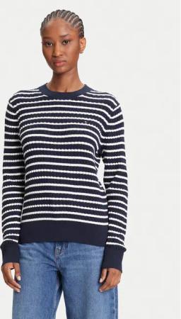 Tommy Hilfiger Pullover Fine WW0WW44993 Dunkelblau Regular Fit