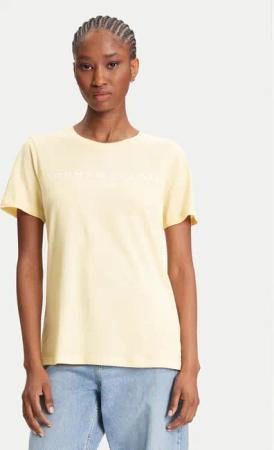 Tommy Hilfiger T-Shirt WW0WW40276 Gelb Regular Fit