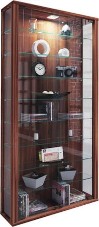 Vitrine Vitrosa Maxi nussbaum Nachbildung Holzwerkstoff Glas B/H/T: ca. 59x113x18 cm