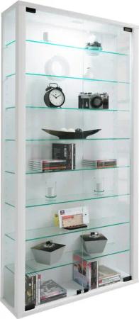 Vitrine Vitrosa Maxi weiß Holzwerkstoff Glas B/H/T: ca. 59x113x18 cm