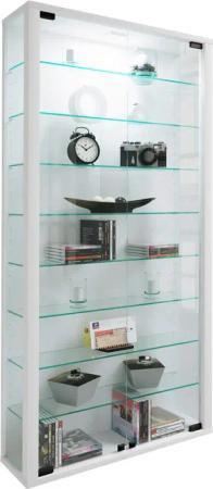 Vitrine Vitrosa Maxi weiß Holzwerkstoff Glas B/H/T: ca. 59x113x18 cm