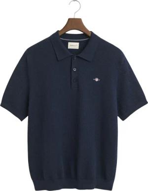 Polo en coton texturé Gant