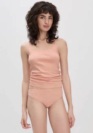 hessnatur Damen Slip im 2-Pack PURE COTTON aus Bio-Baumwolle - rosa - Größe 44