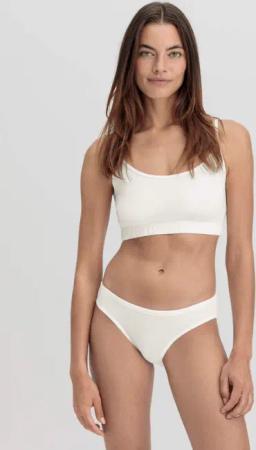hessnatur Damen Slip Low Cut im 2er-Pack PURE COTTON aus Bio-Baumwolle - weiß - Größe 48