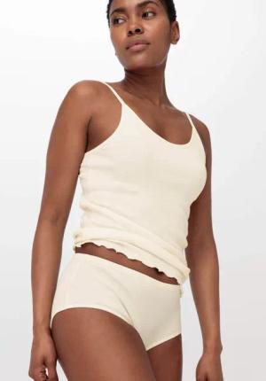 hessnatur Damen Panty Regular Cut im 2er-Pack PURE COTTON aus Bio-Baumwolle - natur - Größe 40