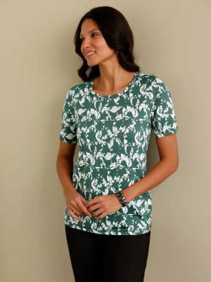 Rundhalsshirt "Freizeitshirt", (1 tlg.)