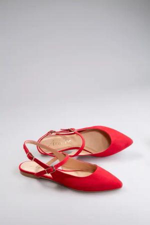 Aniston SHOES Slingpumps, Flat, Sommerschuh, Riemchensandale - neue KOLLEKTION, schmale Form