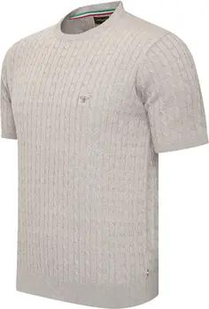 Cappuccino Italia T-Shirt Loreto Cable Knit Tee
