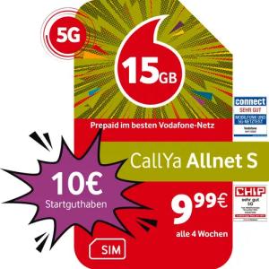 Vodafone Prepaid CallYa S, 15 GB