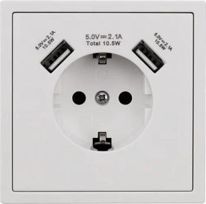 DIW Schalter SHALLOW-Weiss Komponenten ESH-361 Steckdose