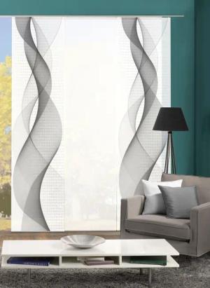HOME WOHNIDEEN Schiebegardine OPALIA 3ER SET,