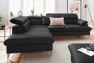 COTTA Ecksofa Caluso L-Form, mit Kopfteilverstellung,
