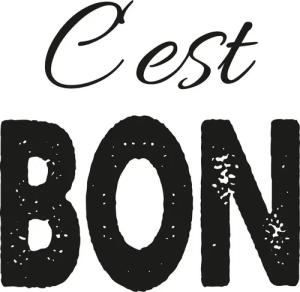 queence Leinwandbild Spruch C'est Bon, Kunst,