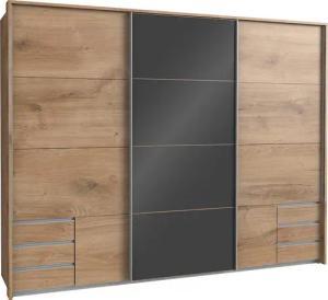 Wimex Schwebetürenschrank Valencia mit Glaselementen und
