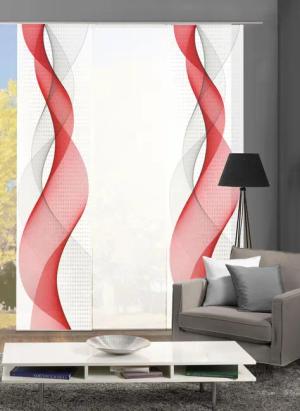 HOME WOHNIDEEN Schiebegardine OPALIA 3ER SET,