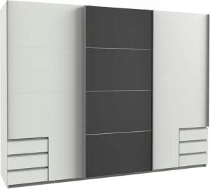 Wimex Schwebetürenschrank Valencia mit Glaselementen und