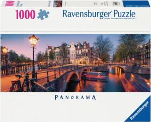 Ravensburger Puzzle Panorama, Abend in Amsterdam,