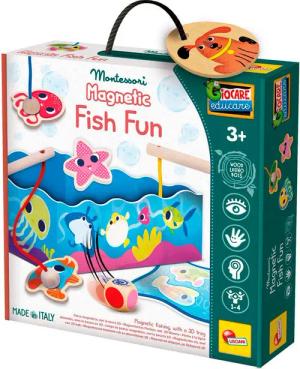 Lisciani Spiel Montessori Holz-Lernspielzeug - Fish