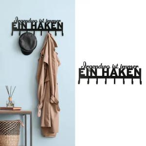 CEPEWA Garderobenleiste Garderobenleiste "Haken" 70x5x25cm Spruch