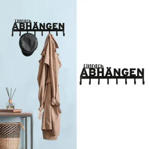 CEPEWA Garderobenleiste Garderobenleiste "Einfach Abhängen" Spruch