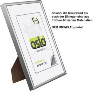 Oslo MasterLine Einzelrahmen Bilderrahmen Aluminium schmal