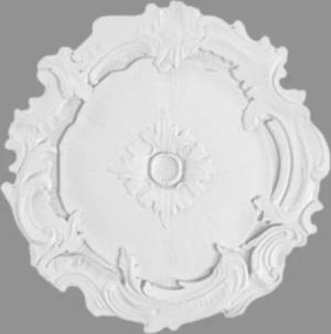 PROVISTON Wanddekoobjekt Stuckrosette, Polystyrol, Durchmesser 400