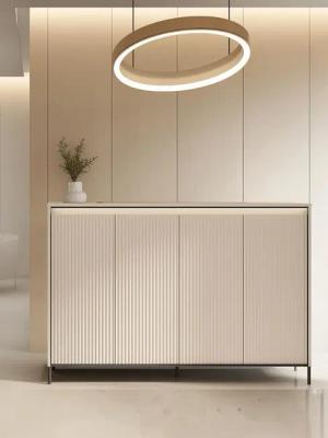 Compleo Kommode beige mit Lamellen FLORE,