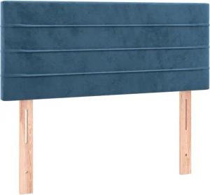 vidaXL Kopfteil Kopfteil Dunkelblau 100x5x78/88 cm