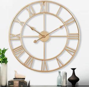 Samilito Wanduhr im Vintage-Stil Rund mit