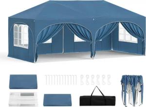 Woltu Pavillon, mit 2 Seitenteilen, 3x6
