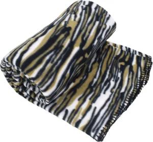 Wohndecke Kuscheldecke Tagesdecke Fleecedecken Wildkatzendesign 130x170cm