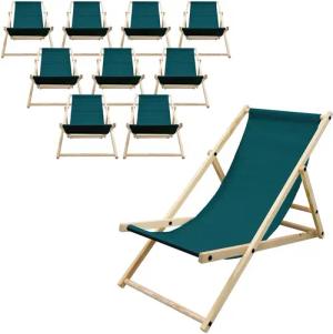 ECD Germany Gartenliege Holz Beachstuhl klappbarer
