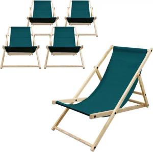 ECD Germany Gartenliege Holz Beachstuhl klappbarer