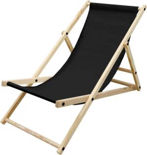 ECD Germany Gartenliege Holz Beachstuhl klappbarer