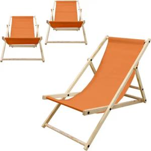 ECD Germany Gartenliege Holz Beachstuhl klappbarer