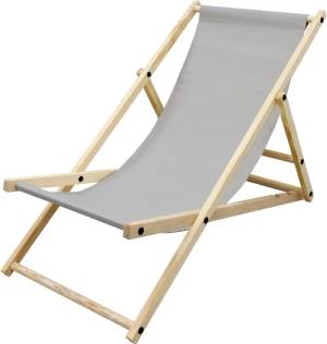 ECD Germany Gartenliege Holz Beachstuhl klappbarer
