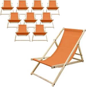 ECD Germany Gartenliege Holz Beachstuhl klappbarer