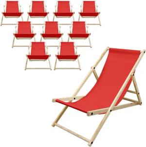 ECD Germany Gartenliege Holz Beachstuhl klappbarer