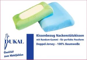 DUKAL Kissenbezüge Nackenstützkissen, aus hochwertigem DOPPEL-Jersey,