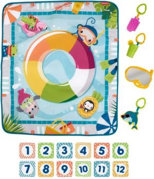 Fisher-Price® Spielmatte Plitsch-Platsch, Baby-Spieldecke mit Spielzeug,