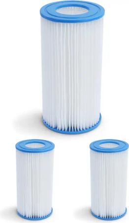RAMROXX Pool-Filterkartusche 3x Filterkartusche Ersatzfilter Filterpatrone