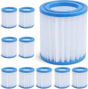 RAMROXX Pool-Filterkartusche 10x Filterkartusche Ersatzfilter Filterpatrone